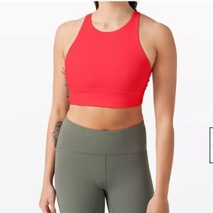 Lululemon High Neck Energy Bra Ribbed